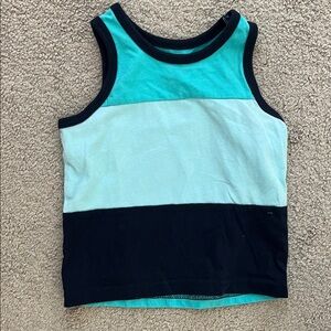 🍼Vibrant Kids' Tank Top - Aqua and Navy🍼